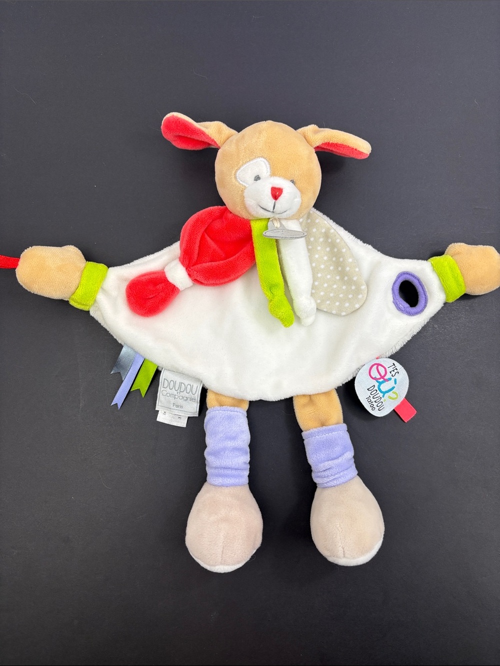 Puppy Lovey from T'es où? Doudou Tatoo Collection by Doudou et Compagnie DC3155